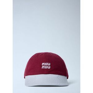 Miu Miu Men Logo Motif Baseball Cap